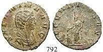Revers-Typ. 790 Gallienus, 253-268 Antoninian 258-259, Köln. 2,30 g. Gepanzerte Büste r.