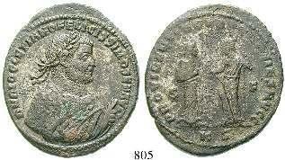 805 Diocletianus, 284-305 AE-Follis 30 mm 306-308, Cyzikus. 8,74 g. Büste r.