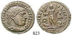 grüne Patina. f.ss/ss+ 350,- Als Sohn des Maxentius wurde Valerius Romulus 308 in jungen Jahren zum Konsul ernannt.