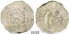 Wappen / Thronender St. Rudbertus. Dav.3492; Probszt 963; Zöttl 1161. schöne Patina, selten.