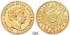 , ss 280,- 145 10 Mark 1893, A. Gold. J.251.