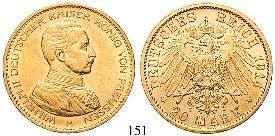 , vz/st 370,- 149 20 Mark 1910, A. Gold. J.