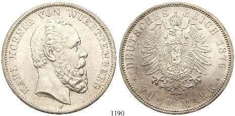 ; leicht berieben, vz 200,- 1191 Wilhelm II.