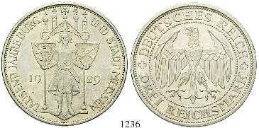 1236 3 Reichsmark 1929, E. Meißen. J.338.