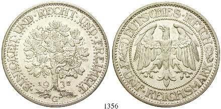 ss-vz 50,- 1356 5 Reichsmark 1932, G.