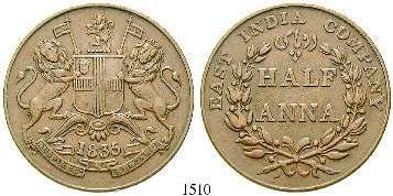 PRESIDENCY 1502 1/2 Rupee 1823/25, Calcutta. A.H.