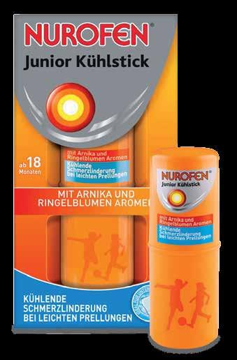Nurofen Junior Kühlstick* Zur Schmerzlinderung bei leichten Prellungen, dient zur äußerlichen