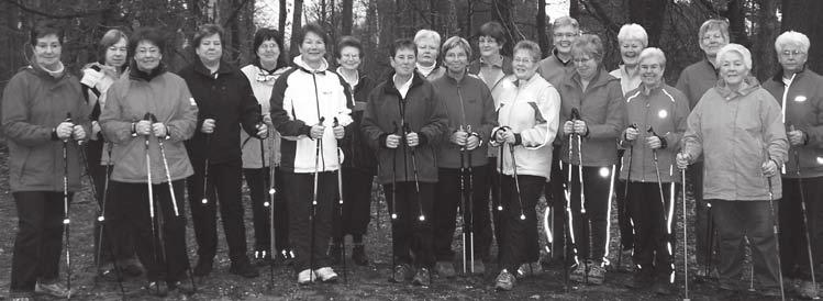 An diesem Tag nahmen sie, wie im letzten Jahr, am Nordic-Walking-Lauf der Ü50iger teil. Man lief wieder mit viel Spaß und Elan die Strecke der Montags-Nordic-Walking-Gruppe im Riesenbecker Berg.