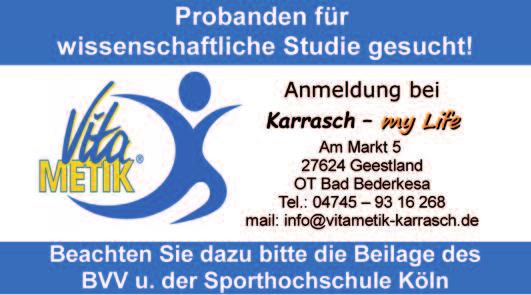 Die Gemeinschaftspraxis trägt den Namen Physiotherapie Bad Bederkesa und ist in der Holzurburgerstraße 9 in Bad Bederkesa zu finden: Kontakt: 04745 1386 oder pt.bederkesa@outlook.de. T.