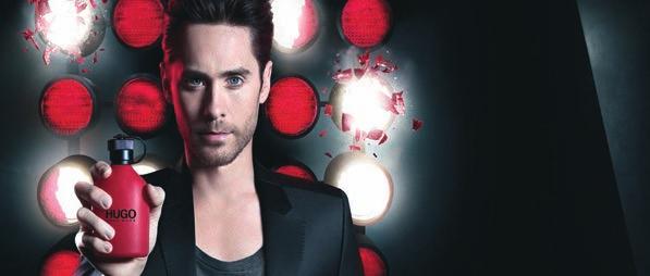 RED MEANS GO HUGO RED THE DARING NEW FRAGRANCE FOR MEN FEATURING JARED LETO HUGO