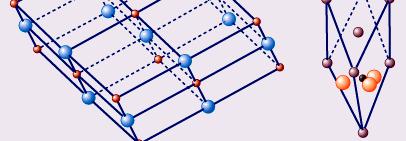 CaCO 3 - Trigonal als Kalkspat (Calcit) -