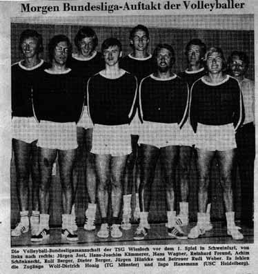 Die Wieslocher Herrenmannschaft entwickelte sich prächtig und gehörte ab Mitte der 60er Jahre bis Anfang der 80er Jahre zu den bekanntesten Mannschaften im südwestdeutschen Raum.
