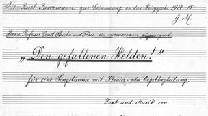 ( Mei Schotz, Nar wag damit! ) Frau Oberst Karl Baumbach geb. v. Hopfgarten-Heidler, in Altenburg gewidmet - An der schönen Pleiße (Walzer) - Wichtiger Entschluss, aus: 12 Stücke für Klavier, op.