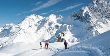 Schneeschuhwandern // Skilanglauf // Skitouren // Skiausfahrt // Skibergsteigen Ski- und Wintersport Bitte beachten Sie, dass Sie bei allen Touren den technischen Anforderungen gewachsen sein müssen