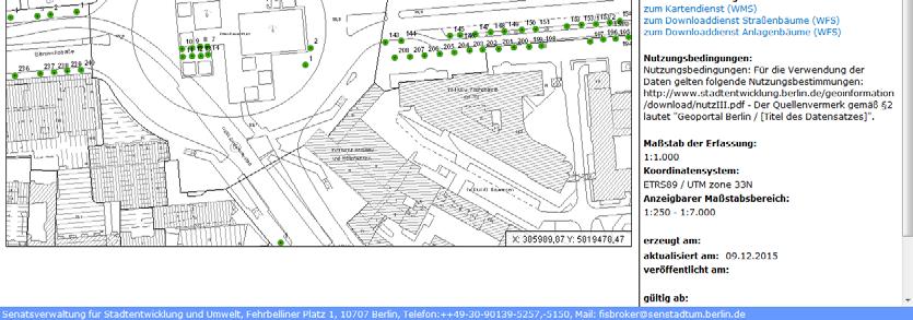 szenario=light Abbildung 34: Auszug der Karte Straßenbäume am Ernst-Reuter Platz In der Abbildung 34 (S.