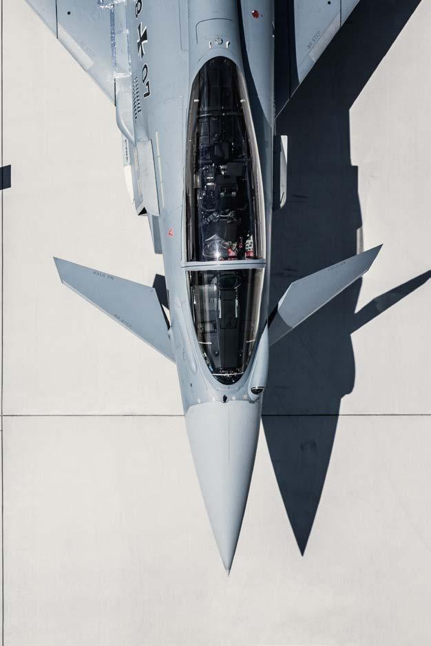 Eurofighter Typhoon Rasante Kurven mit hohen g-kräften, maximale