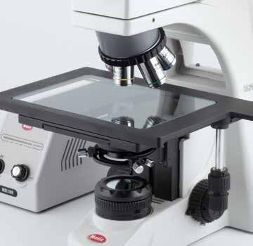 alle Anforderungen an ein robustes, leistungsfähiges Material-Mikroskop. Alle Mikroskope sind mit einer starken 50 Watt Halogenbeleuchtung ausgestattet.