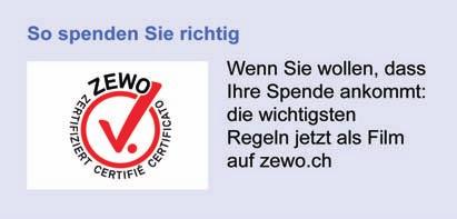 ch Spendentipps als Film Die wichtigsten Spendenregeln jetzt als Film auf www.zewo.