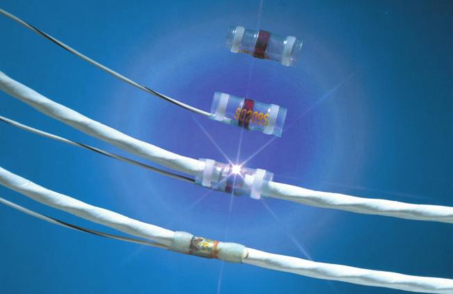 STS-HC, wärmeschrumpfende Lötmuffen Typische Anwendungen Verbindung von Einzeladern (Litzen) sowie Schirmabschluss temperaturempfi ndlicher Kabel und Leitungen, besonders für PE-isolierte Leitungen