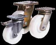PE VO LON -Räder sind spurfrei und zeichnen sich durch eine hohe Abriebfestigkeit, einen niedrigen Rollwiderstand und eine hohe Tragfähigkeit aus.