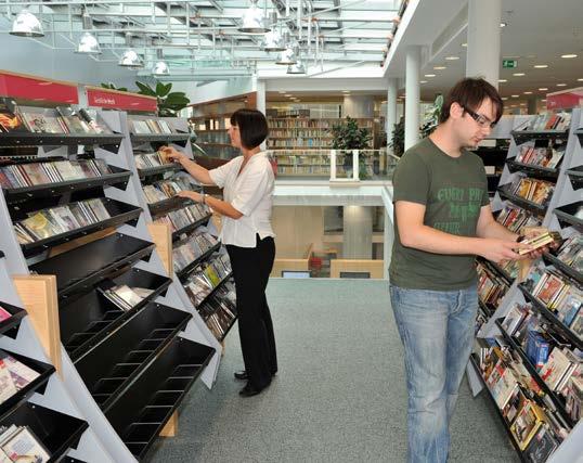 100 BILDUNG Dichtes Netz an Bibliotheken Die Stadtbibliothek Linz hat neben dem Wissensturm weitere zehn Standorte im gesamten Stadtgebiet.
