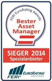 Auszeichnungen für KEPLER-FONDS KAG FERI Asset Manager Awards 2016 Bester Universalanbieter Österreich Top 5 Spezialanbieter Deutschland Top 5 Rentenfondsanbieter Österreich Spezialanbieter