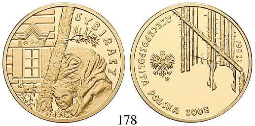 400 Jahre polnische Siedler in Nordamerika. Gold. 7,2 g fein. Parch.1096.