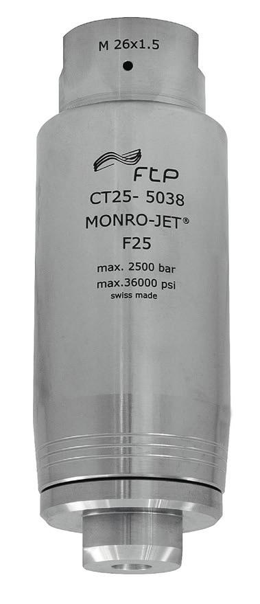MONRO-JET F25 MONRO-JET F1 MONRO-JET F2 MONRO JET F25 2500 bar MONRO JET F1 1500 bar MONRO JET F2 1000 bar Reparaturset Repair Kit Kit de réparation F25 F1 F2 Druck Pressure