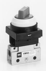 Serie VM100 Serie VM100/Seitlicher Anschluss Drehschalter (2 Stellungen)/VM120-01-34R, B,