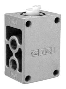 Mechanisches ventil Serie VM800 Konstruktion Nicht betätigt Betätigt Stückliste Pos.