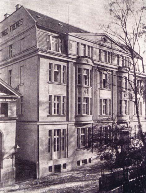 Abb. 2016-2/92-02 Firmengebäude Fried Frères, um 1922 Jablonec nad Nisou, Belgická ulica / Turnergasse Nr.