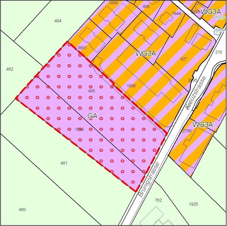 Richtlinie Qualitätsanforderungen Quartierplangebiete Anhang 3 Kägiswil, Kreuzstrasse Index: B: 10.12.