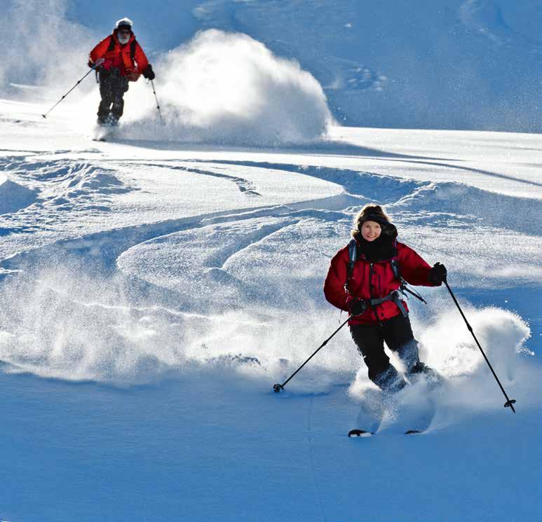 Gipfelerfolge einzelner Sektionsmitglieder 28 Kusum Kang 27 Skitouren vereinen Jung und Alt Die Tourenziele wandelten sich mit der