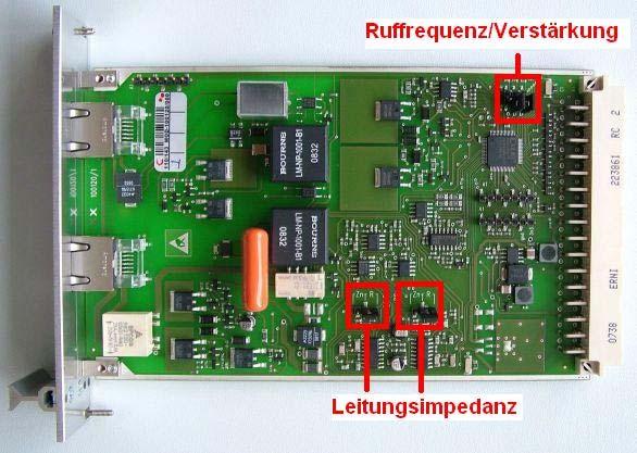 Einstellmöglichkeiten: gesteckt offen Ruffrequenz A1 25 Hz 50Hz höchsten Verstärkerstufe A2 gesperrt erlaubt nicht verwendet A3