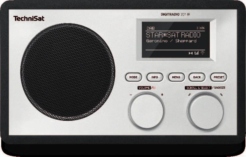 301 IR Das 301 IR ist ein elegantes und kompaktes Radio mit zahlreichen Komfortfunktionen. Genießen Sie die bundesweite und regionale Programmvielfalt und digitale Musikqualität über DAB+.