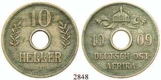 daß der Gouverneur von Deutsch-Ostafrika anordnete, Notmünzen