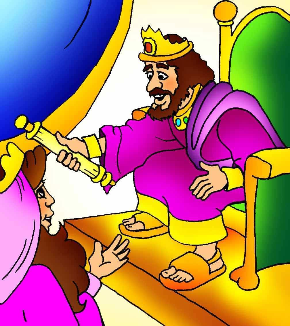Illustrationsbild 9 Und der König streckte das goldene Zepter gegen Ester aus.