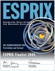 Strategie <-> ESPRIX 2005 Strategische und BEX Massnahmen 35 Seiten Feedbackbericht Unternehmensziele 18 ESPRIX Massnahmen ESPRIX Massnahmen