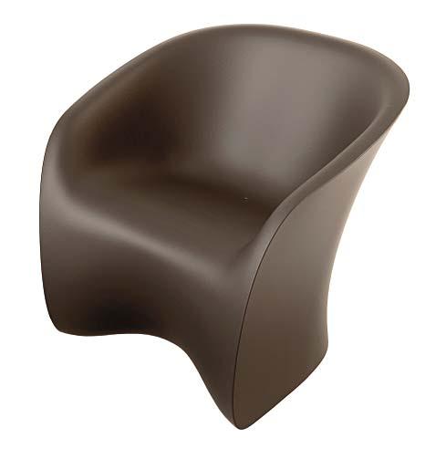 Sessel/Bergère, Hocker Sessel mit Stahlsockel, drehbar oder fest mit Füßen und äußere Sitzschale aus steifem Polyurethan, mit Kernleder 95 bezogen.