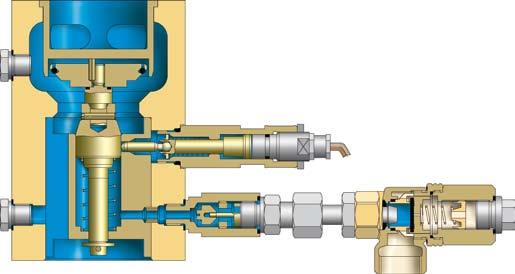 Aufbau und Arbeitsweise 4 Die Sicherheitsabsperreinrichtung (SAV) RMG 790 wird in den Heißwasserkreislauf von Gas-Vorwärmern (Vorlauf und Rücklauf) eingebaut.