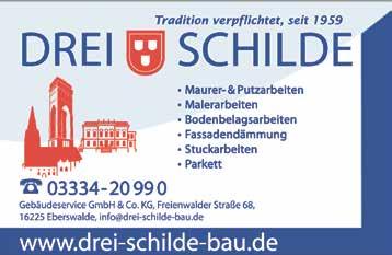 Anzeigen Amtsblatt für die Stadt Eberswalde Ausgabe 12/2016 Informationen und Anzeigen agreement werbeagentur GmbH Marcus Blanke blanke@agreement-berlin.