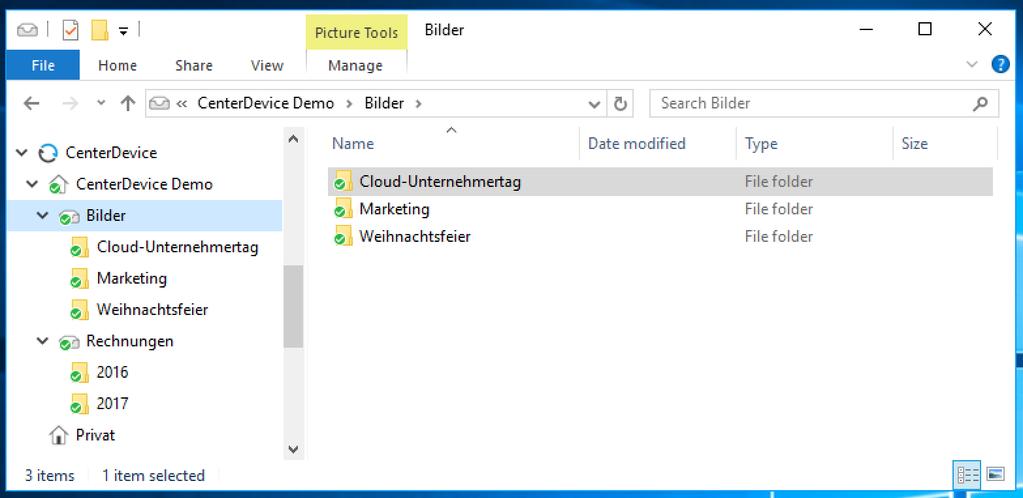 Sie können die Ordner und Dateien dieser Sammlungen im Windows Explorer navigieren, öffnen und bearbeiten. Änderungen an synchronisierten Sammlungen bzw.