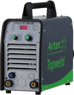 93 100 Inverter-Schweißgleichrichter Topweld EL 280 CEL Bi-Power Fallnahtsicherer Inverter-Schweißgleichrichter zum E-Handschweißen und zum WIG-Schweißen mit LiftTIG-Zündung.