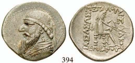 Jh.v.Chr. 5,53 g. Großkönig r. mit Speer und Bogen im Knielauf / Unförmiges Inkusum. SNG Cop.281f.