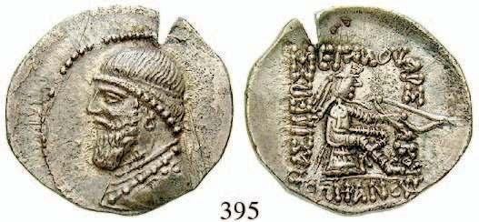 119-109 v. Chr., Seleukeia am Tigris. 15,55 g. Büste l.