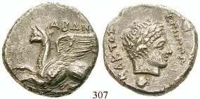 ss 160,- 310 Tetradrachme 298-281 v.chr., Amphipolis. 17,06 g. Kopf Alexanders des Großen r. mit Ammonshorn / Thronende Athena l.