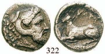 ILLYRIEN, DYRRHACHION 319 Drachme 344-300 v.chr. 1,59 g. Kopf des Herakles r. mit Löwenfell / Pegasus r. SNG Cop.440var.