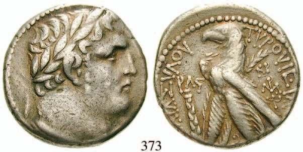 ss/vz 325,- SELEUKIS UND PIERIA, ANTIOCHEIA AM ORONTES 370 Bronze 20 mm Jahr 117 = 68/9. 5,52 g. Kopf des Zeus r.