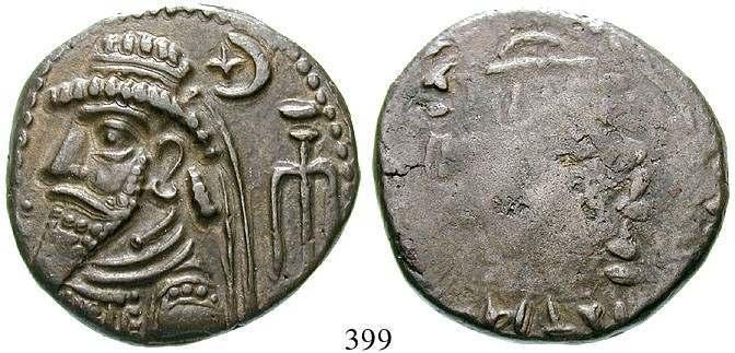 1073ff.; Sellwood 145ff. ss 130,- 398 Vologases III., 105-147 Drachme 105-147, Ekbatana. 3,36 g.