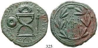 ; SNG BM 122-123. getönt. f.vz 90,- 317 Tetradrachme 454-404 v.chr. 17,20 g. Kopf der Athena r.